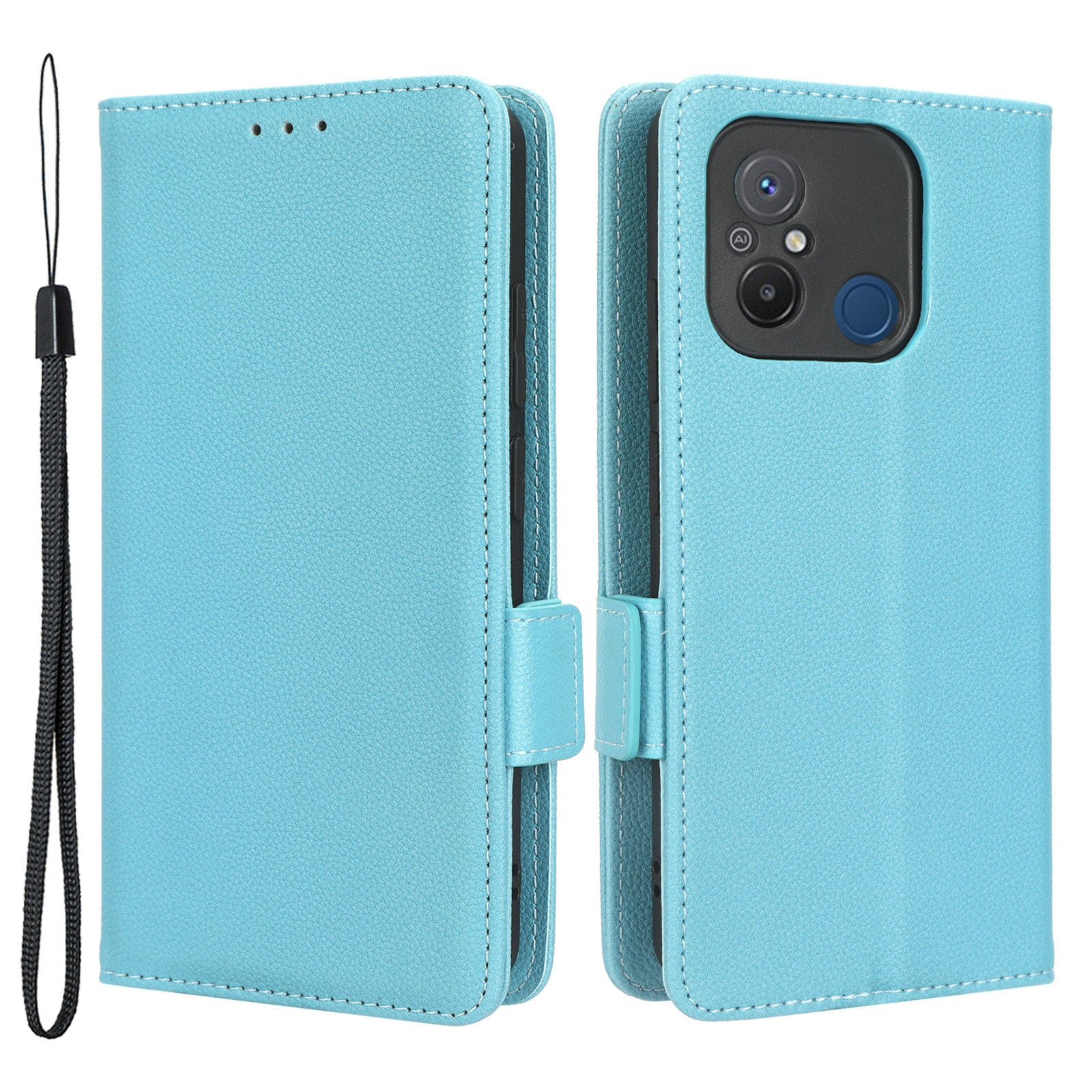 For Xiaomi Redmi 12C 4G 11A 4G Poco C55 4G Wallet Phone Stand Cover Litchi Texture PU Leather Dual Magnetic Clasp Case For Xiaomi Redmi 12C 4G 11A 4G Poco C55 4G Wallet Phone Stand Cover Litchi Texture PU Leather Dual Magnetic Clasp Case
